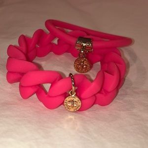 MARC JACOBS PINK SILICONE BRACELETS